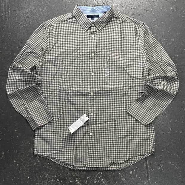 105 타미힐피거 체크셔츠 새상품