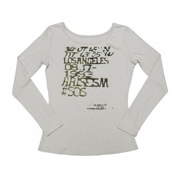 y2k 베이지 긴팔 (L)