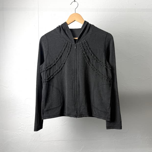 Traffic Basic 프릴 투웨이 후드 집업