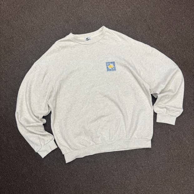 M)Camp7 빈티지 프린팅 스웻셔츠