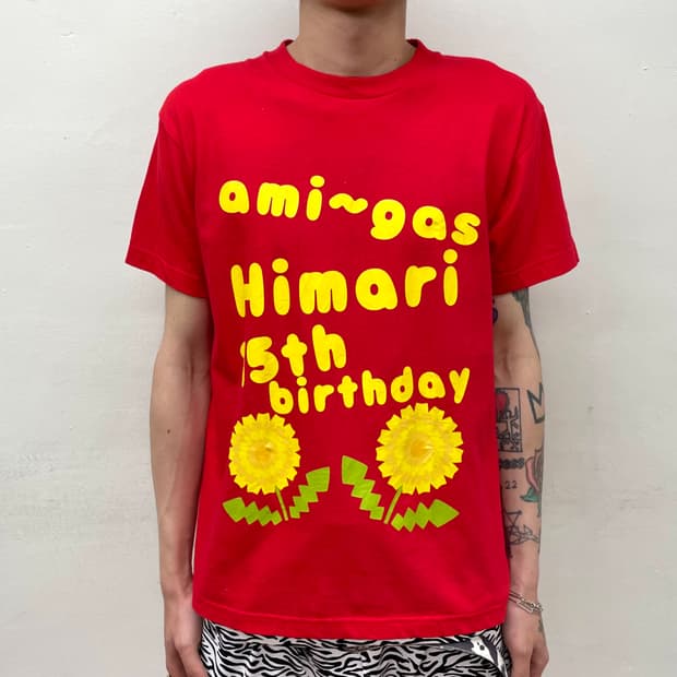 Happy Birthday Dandelion Red T-shirt 
