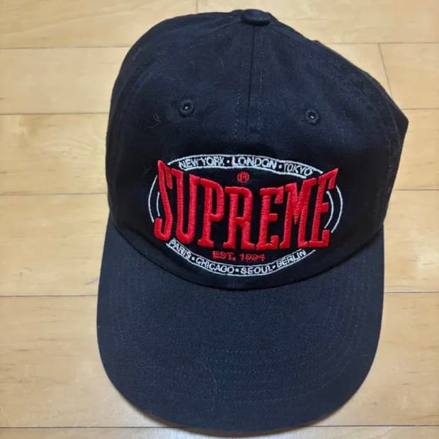 슈프림 웜업 6 패널 블랙