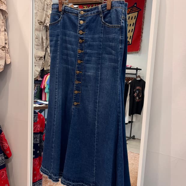 Vtg 빈티지 데님 스커트 (31-32inch)