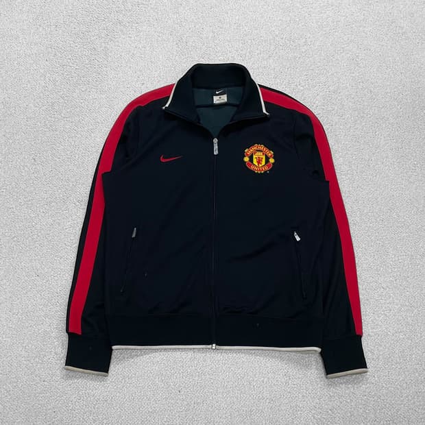 나이키 11-12 맨체스터유나이티드 트랙탑 져지 블랙 레드