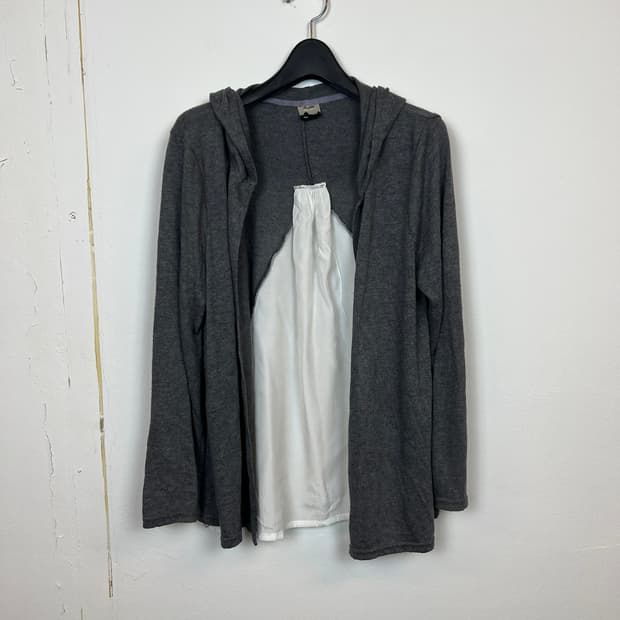 JPN 모리/러블리/펑크/Y2K 후드가디건 F