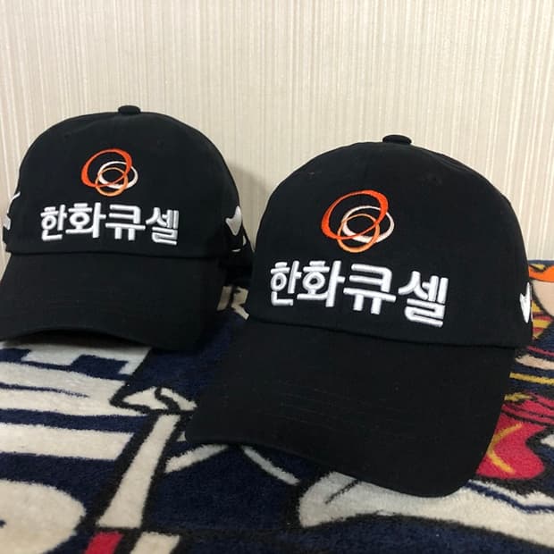 미즈노 한화큐셀골프단 프로골퍼 모자/캡(블랙)