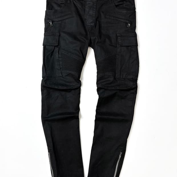 발망 BALMAIN dry 슬림 지퍼 팬츠 PN4674