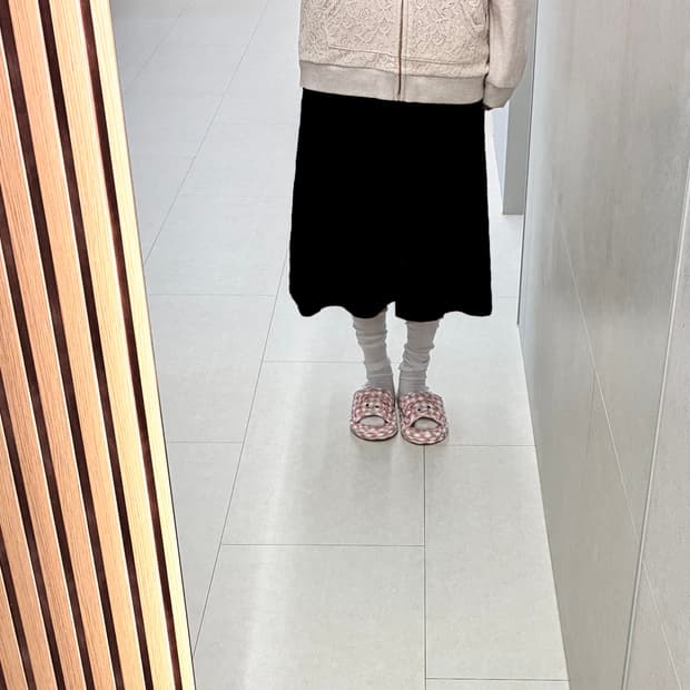 빈티지 니트 스커트