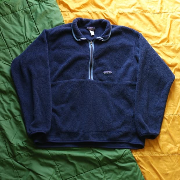 파타고니아 00s 마수피얼 신칠라 하프집업 네이비 L