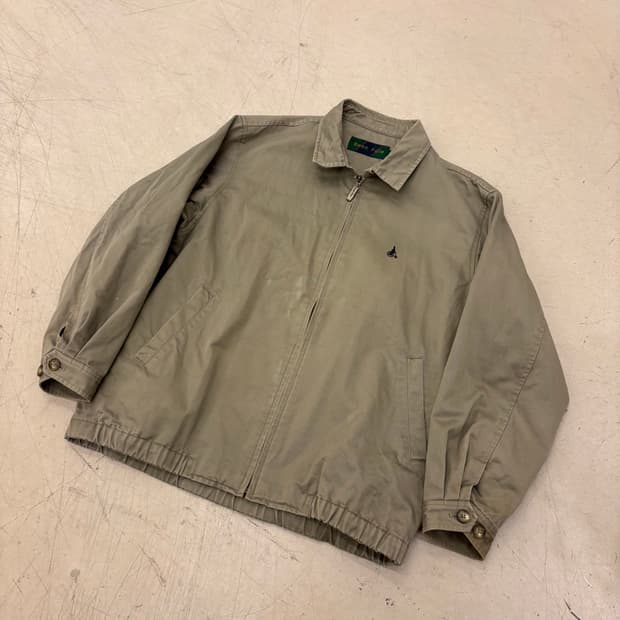 아디다스 스몰로고 올리브 스윙톱 자켓