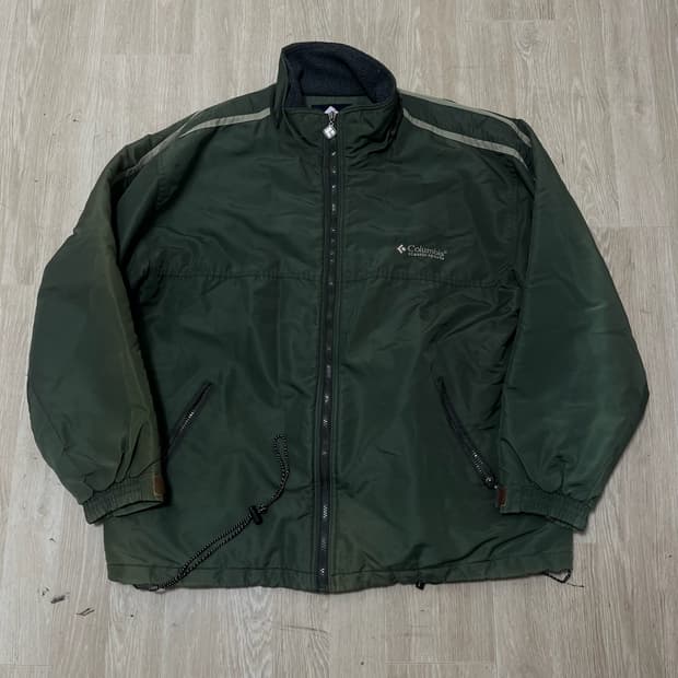 컬럼비아 클래식 올드스쿨 로고 기모 바람막이 자켓 XL/105