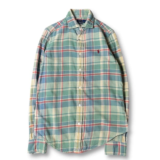폴로랄프로렌 레드포니 솜사탕 멀티 체크 긴팔 셔츠 클래식핏 M