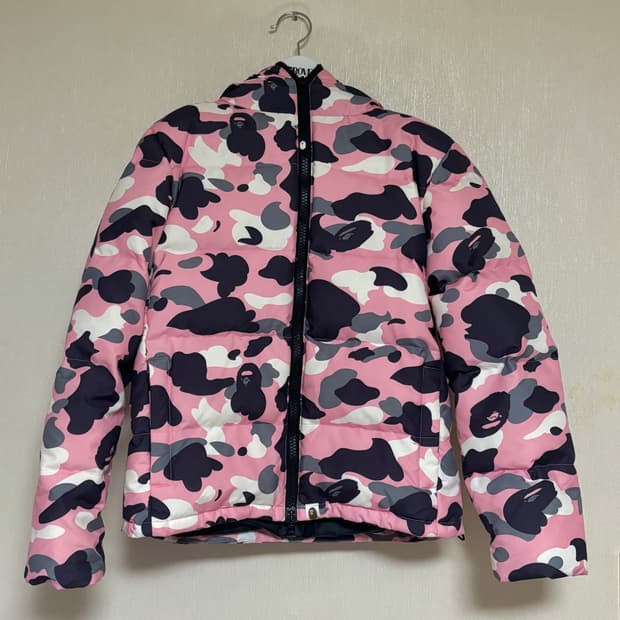 <정품> 베이프 핑크 패딩