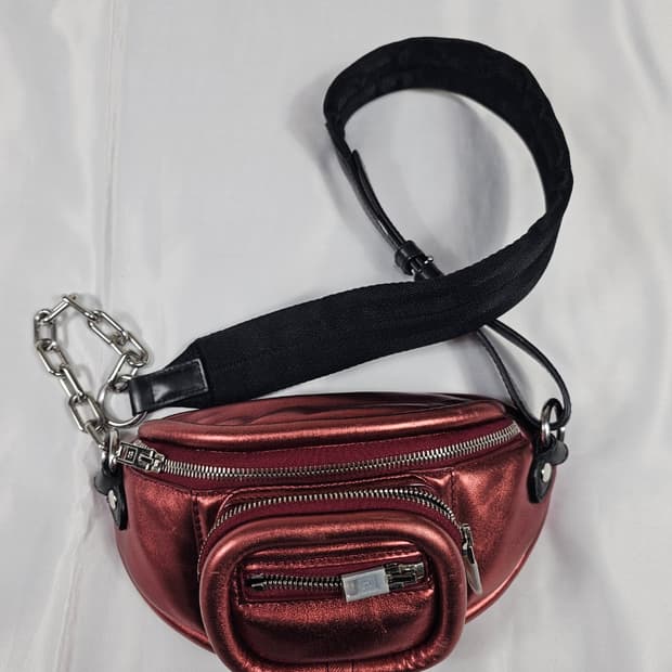 알렉산더왕메탈릭페블숄더백