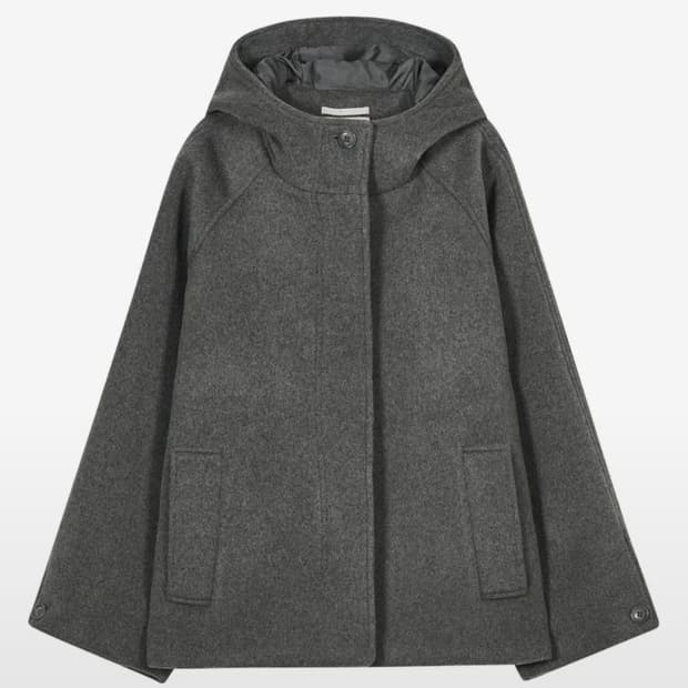 타입서비스 Hooded Half Coat [Gray]