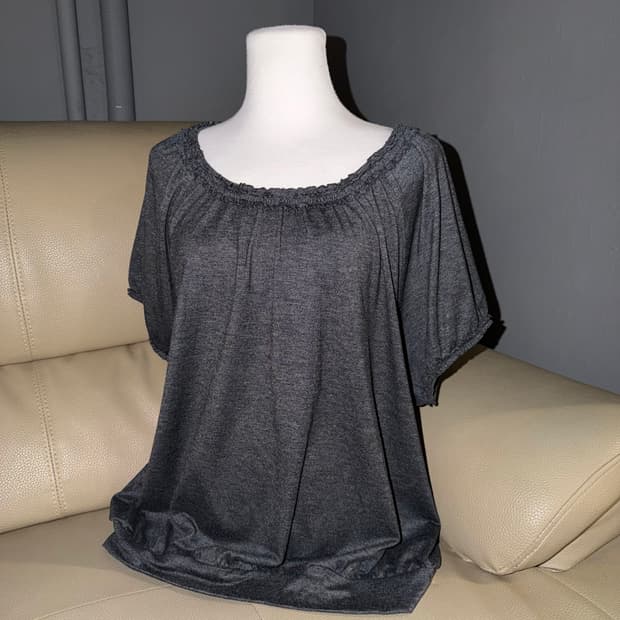 off-shoulder frill detail top