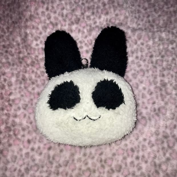 우사판다 고전 인형 빈티지 릴패스 파우치