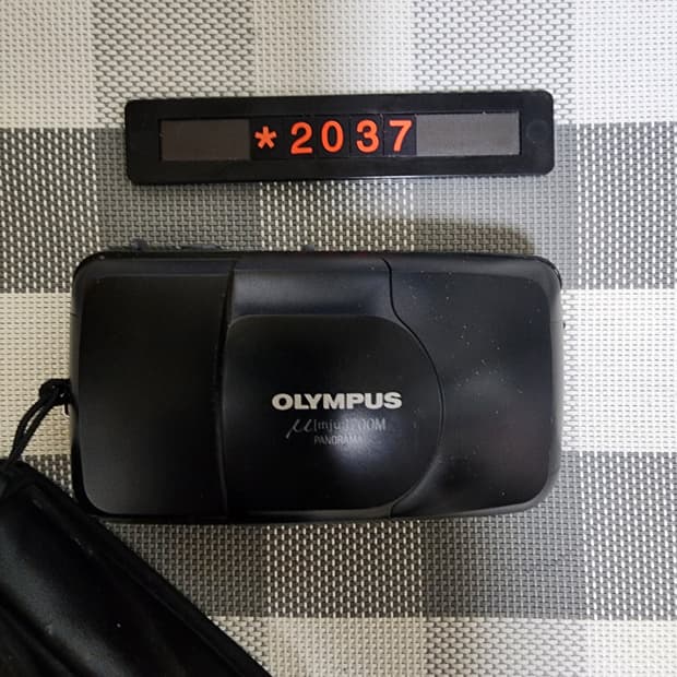 올림푸스 뮤 줌 파노라마 필름카메라 파우치포함