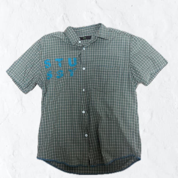 스투시 체크셔츠