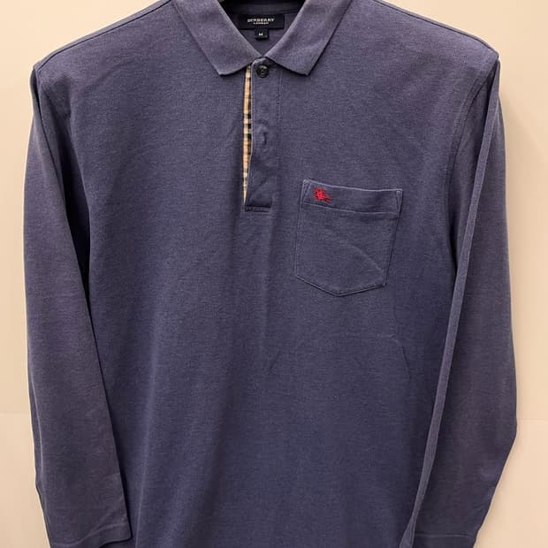 버버리 런던 긴팔 폴로 티셔츠 M