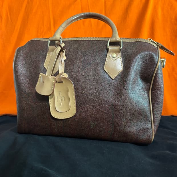 vintage etro paisley dote bag