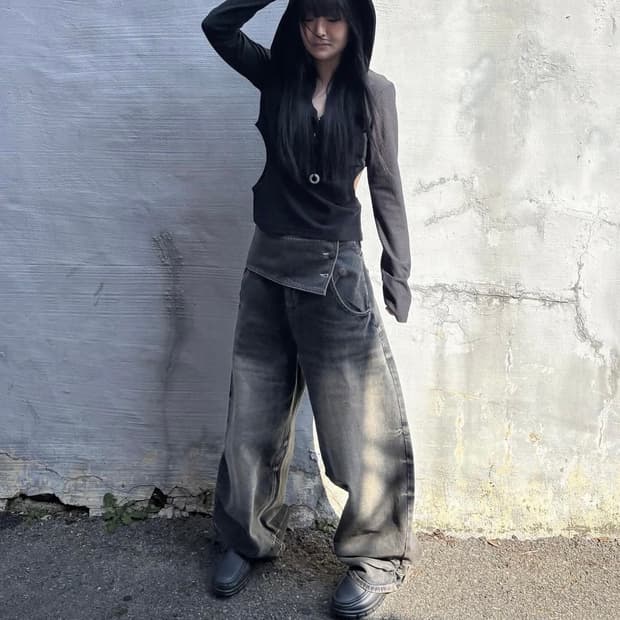 0104 공일공사 벨트 데님 팬츠 1