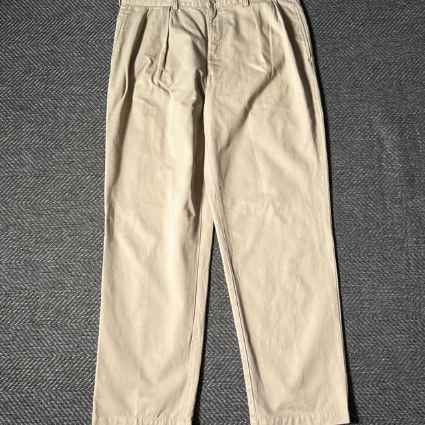 (38) 90s 폴로 랄프로렌 앤드류 더블 플리츠 치노 팬츠