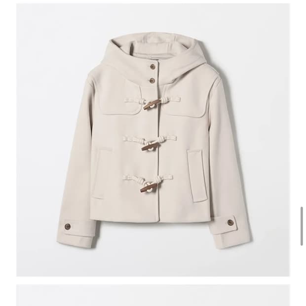 스파오 더플 숏 코트 S