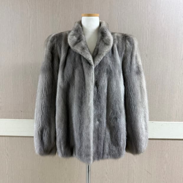 그레이 밍크코트