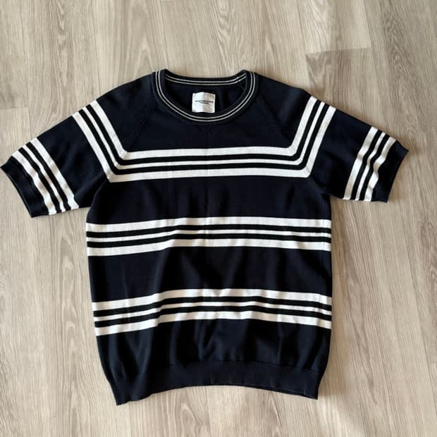 솔로이스트 18ss 니트반팔 46