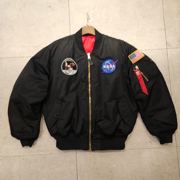 Xl 알파인더스트리 아돌포 ma1 자켓 블랙