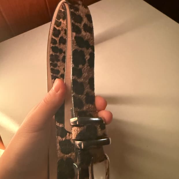 빈티지 레오파드 벨트