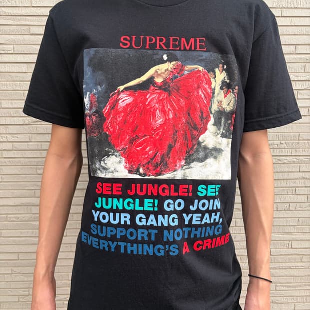 16ss 슈프림 댄서 티셔츠 (see jungle 오마주)