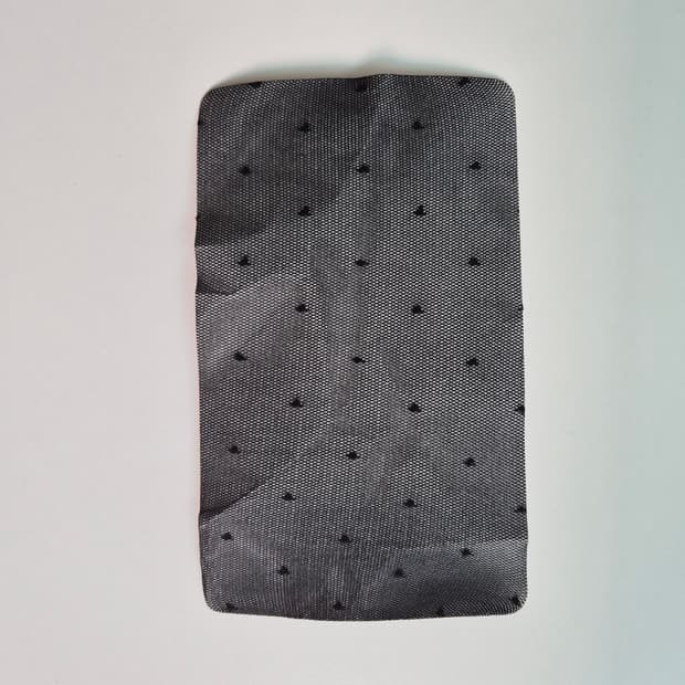 GUNZE Tuche 블랙 도트 시어 팬티스타킹 