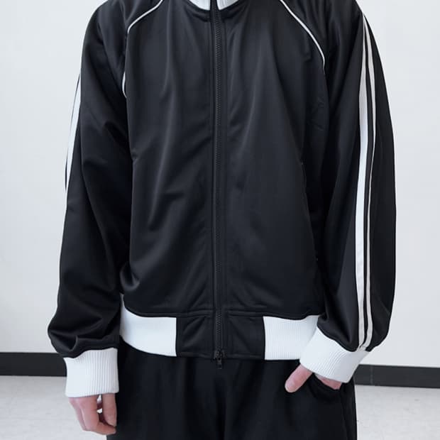 더블 라인 트랙 저지 자켓