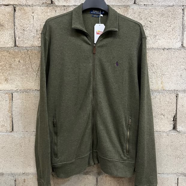 폴로 랄프 로렌 에스테이트 립 집업 니트