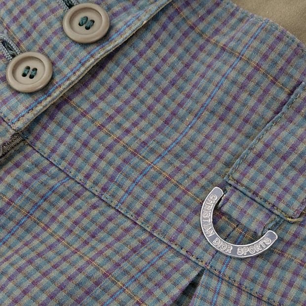 [정품] 크리스찬 디올 스포츠 하이웨스트 체크 팬츠 (S/24)