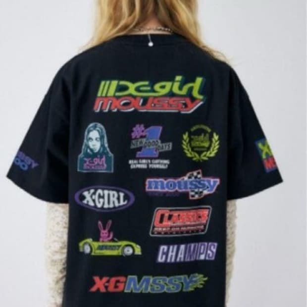 MOUSSY  X-girl 한정판 콜라보