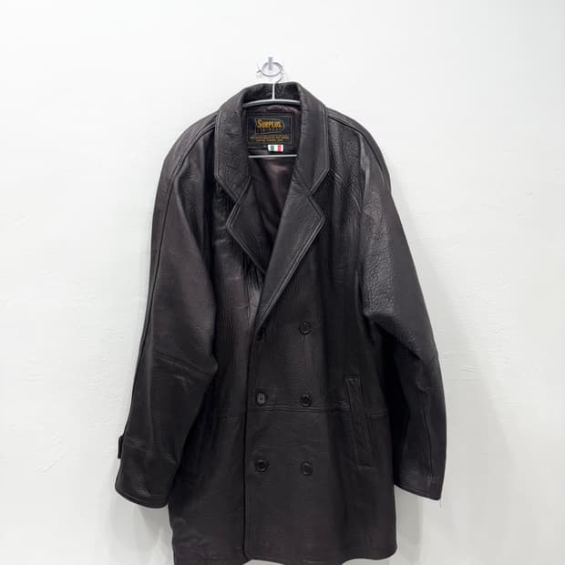 빈티지 양가죽 코트