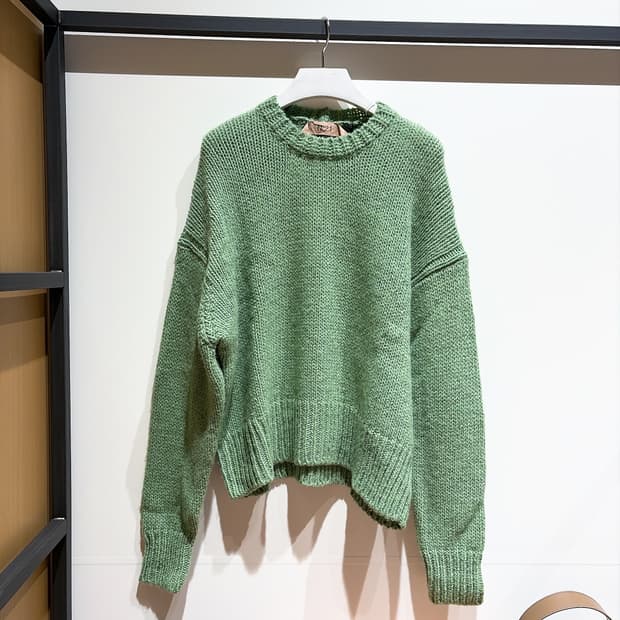 (정품/새상품) N21 여성 라이트그린 울 블렌드 니트