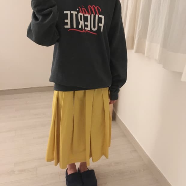 canary pleats skirt