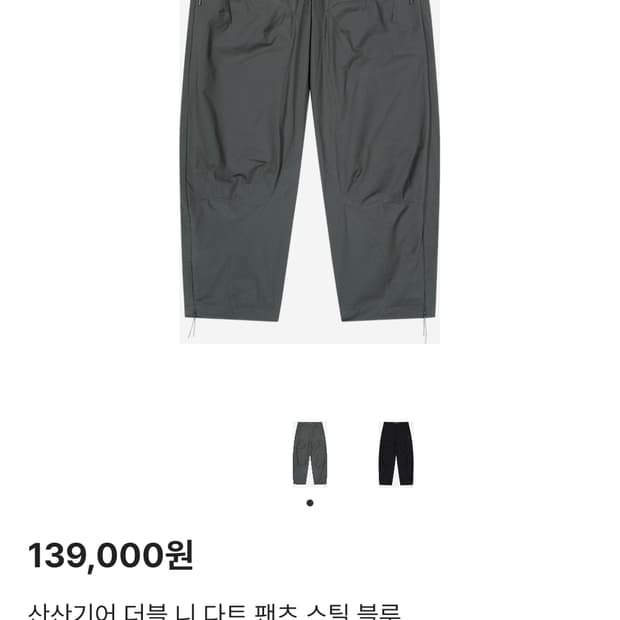 산산기어 패널드 다트 팬츠 1사이즈