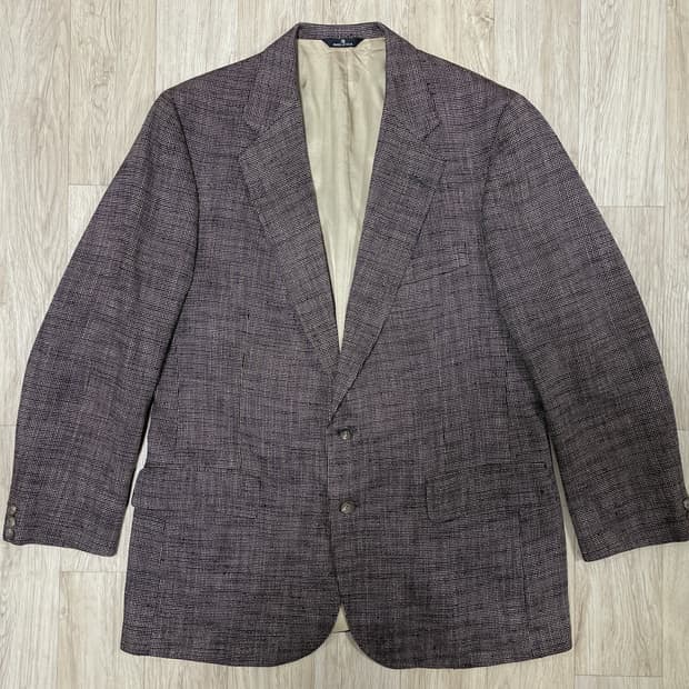 100) 80's 폴로 랄프로렌 체크 울 블레이저(미국제)RRL&LVC