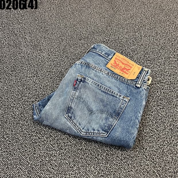 [W32] 리바이스 501 CT 데미지 청 데님 반바지 0206(4)