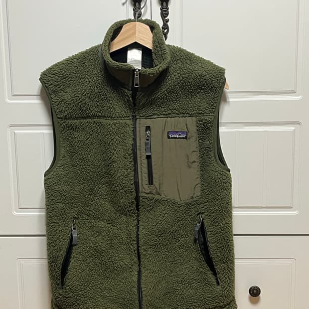 파타고니아 플리스 베스트 카키M