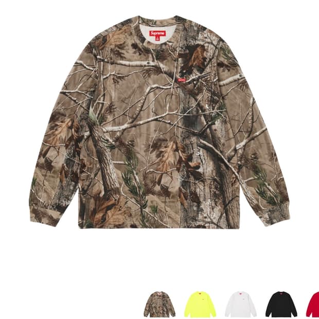 슈프림 리얼트리 스몰로고 티셔츠 M