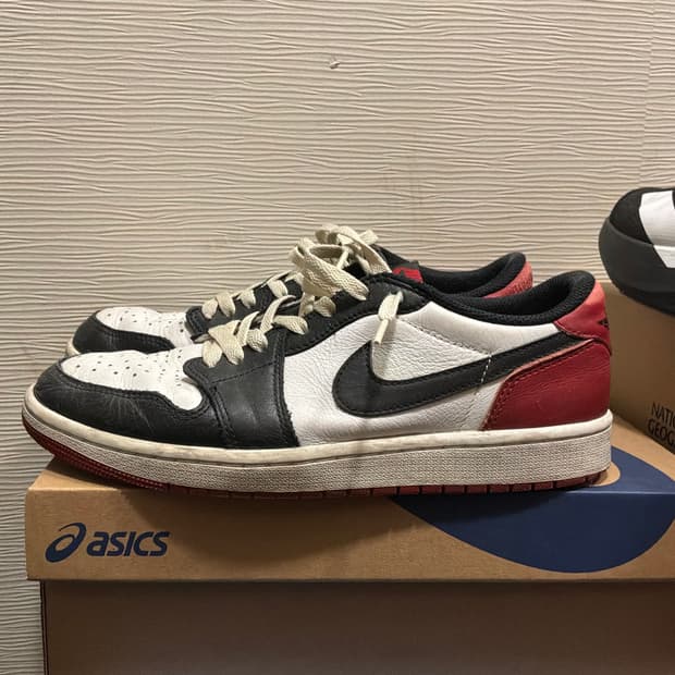 나이키 조던 1 레트로 로우 OG 블랙토