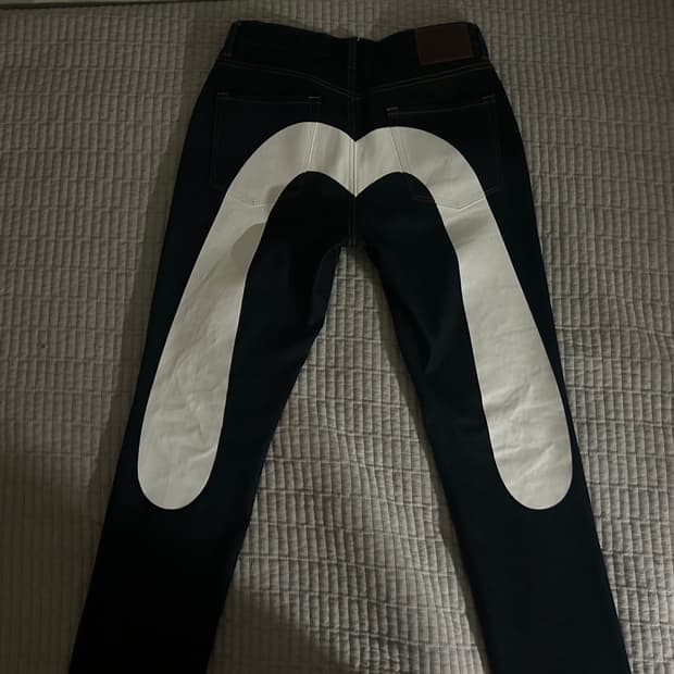 에비수 빅로고 데님