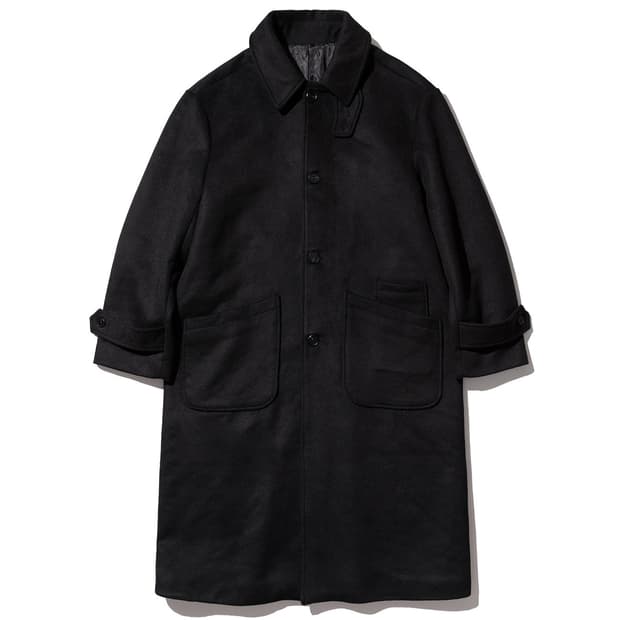 [L] siiiido 20FW 블랙 폰 포켓 울 맥코트
