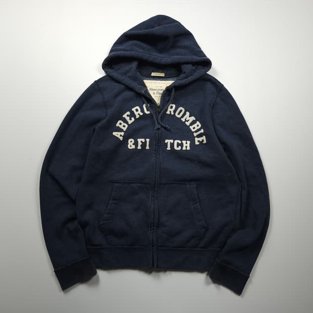아베크롬비 y2k 스펠아웃 빅로고 후드 집업 (XL)